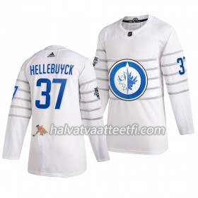 Miesten NHL Winnipeg Jets Pelipaita Connor Hellebuyck 37 Valkoinen 2020 NHL All-Star Adidas Authentic